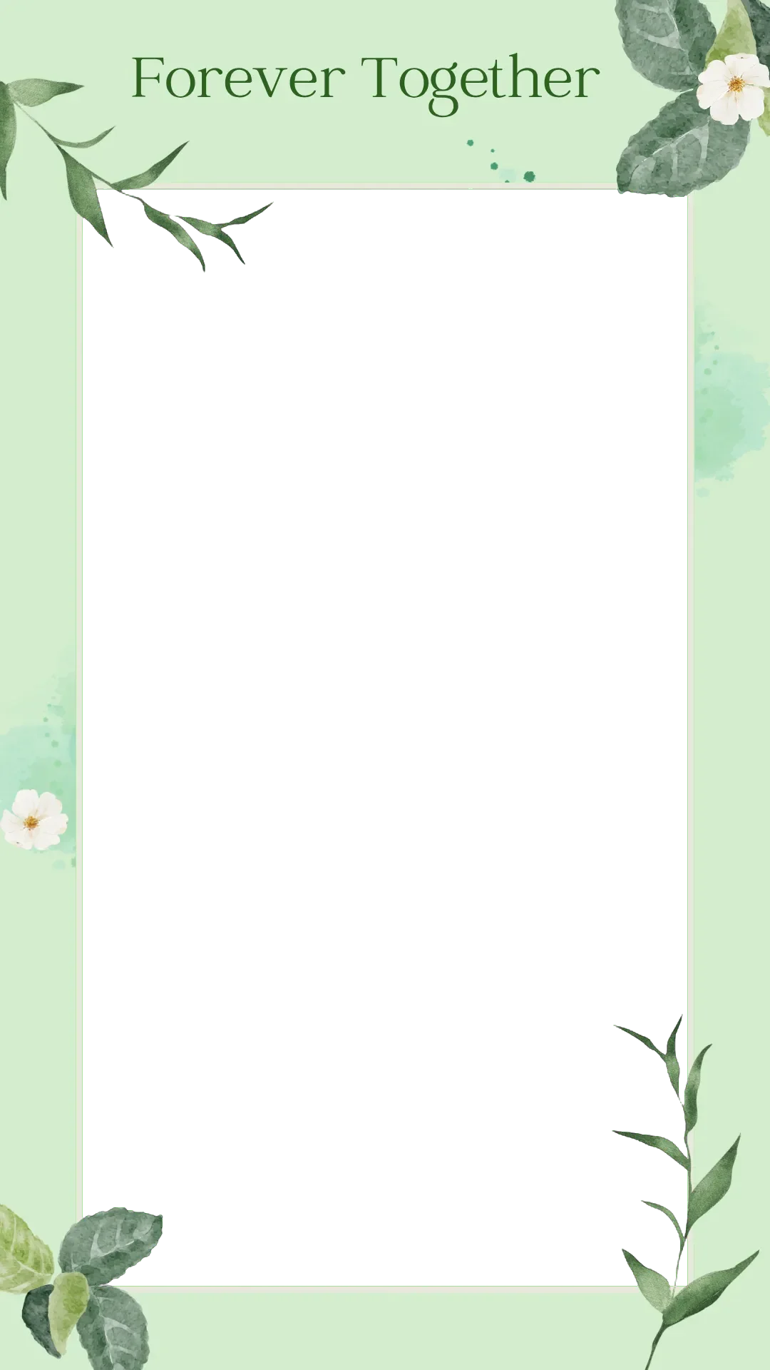 Fresh Mint Botanics — Love e-card template